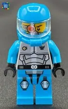 LEGO Solomon Blaze minifigure Galaxy Squad Blue Spaceman 70709 gs004