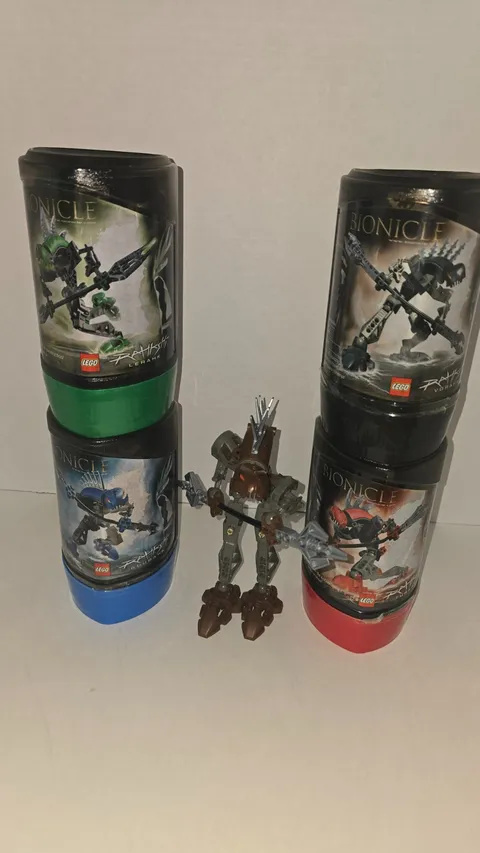 LEGO BIONICLE Rahkshi Lot 8587 8589 8590 8591 8592 Manuals Canisters