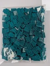 Lego 250 New Dark Turquoise Plate 2 x 3  # 3021