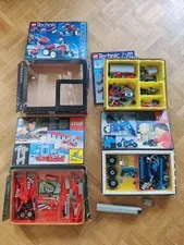 Lego Technic Lot - 3 Boxes For Parts Incomplete See Photos - Engines Not Tested