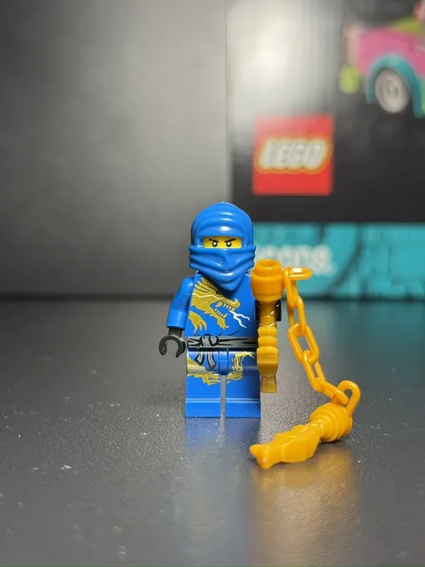 NEW Ninjago Jay DX w Golden Nunchucks of Lightning Custom Lego Minifigure 2521