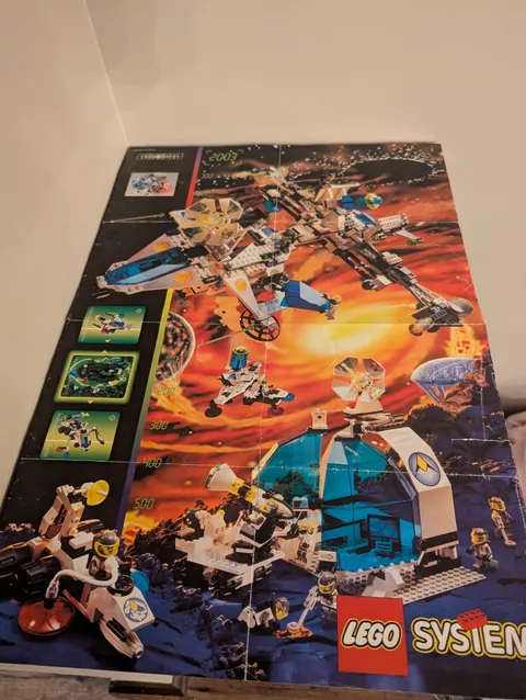 Vintage (1996) LEGO Space - Large Exploriens Poster - NO BORDER - Very Rare!
