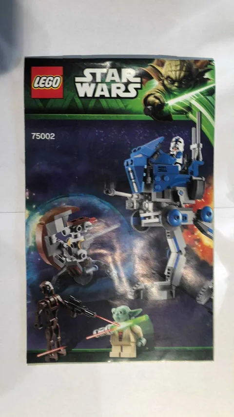 Lego Instructions Notice star wars AT-RT 75002