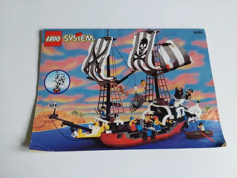 LEGO 6289 1996 Vintage Pirates Red Beard Runner Instruction Book Manual Only