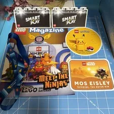 LEGO SDCC 2026 SMART PLAY STICKERS, LANYARD MAGAZINE - POKEMON STAR WARS