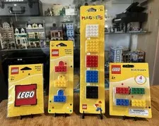 Rare New Sealed LEGO Refrigerator Magnet & Erasers Lot 4538303, 853351, 853148