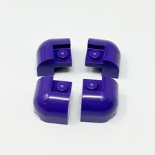 67810 LEGO Parts Brick Modified 2x2x1 1/3 w/ Curved Top DARK PURPLE (4)