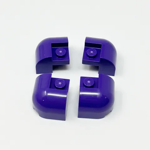 67810 LEGO Parts Brick Modified 2x2x1 1/3 w/ Curved Top DARK PURPLE (4)