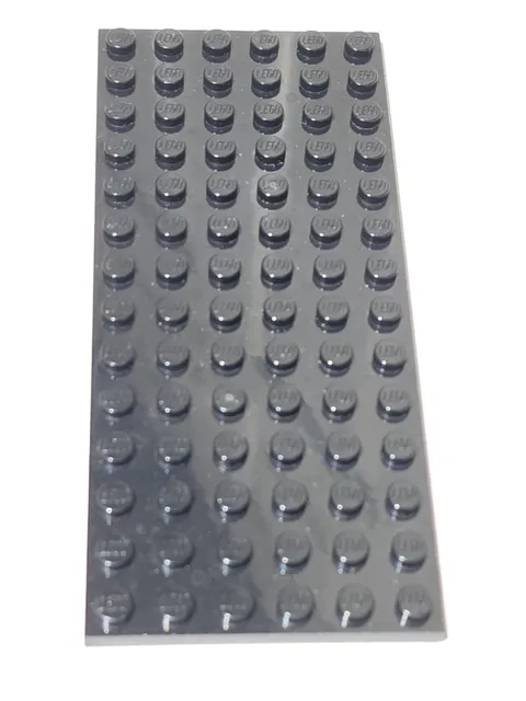 LEGO Plate Black ● 6 X 14 ● # 3456 ● QTY 1