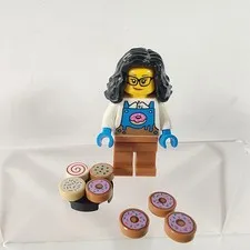LEGO City BAM Donut Vendor Woman Girl 60452