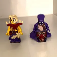 LEGO NINJAGO Minifigure Lot of 2, Kapau’rai and Zugu