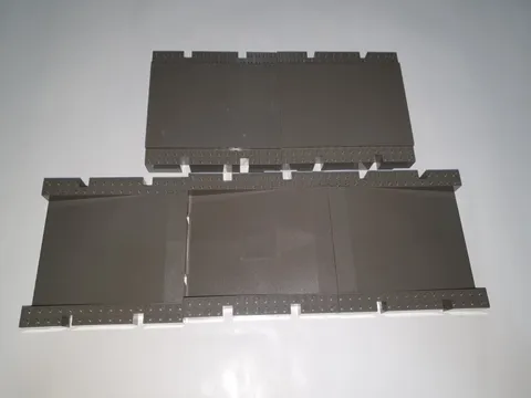 Lego 2617 2642 Train Station Train Plate Ramp Vintage Dark Gray 4556 4513