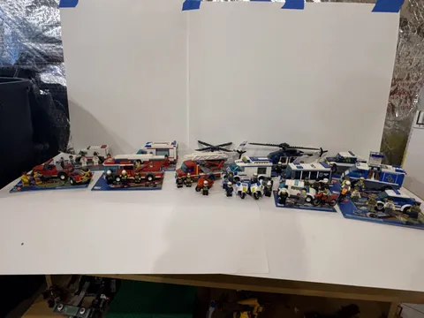 Lego Car Bundle - Emergency Vehicle Pack - Disassembled and Cleaned Retired Sets