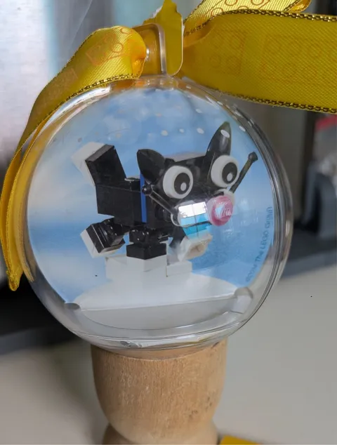 LEGO Christmas Cat Ornament (850950) Seasonal 2014 NIP torn paper tag HTF
