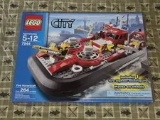 LEGO CITY: Fire Hovercraft (7944) Completely Built W/Instructions Rare Retired