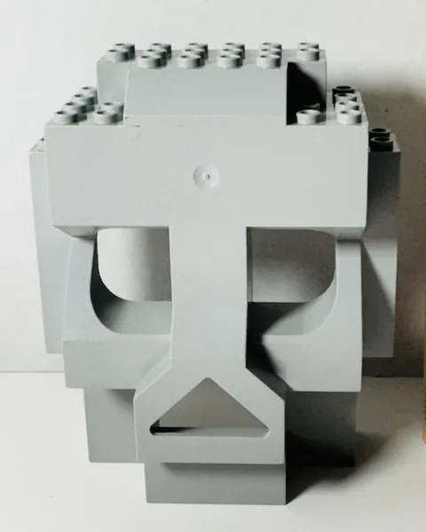 LEGO Light Gray Rock Skull 4 x 10 x 10 Panel 3827 7074 47991