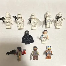 LEGO Star Wars Minifigure Lot w/ Kylo Ren Snowtroopers Rey Poe Resistance 