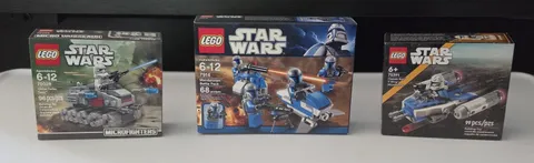 Lego Star Wars Microfighters and Battle Pack 3-Set (75028, 75391, 7914) Sealed