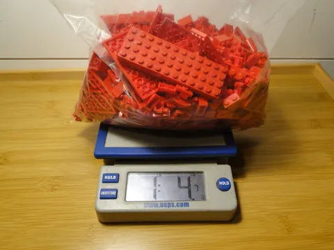Lego Red Parts Pieces Bricks Plates Lot Angles