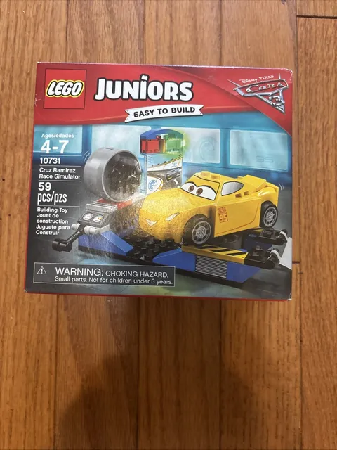 Lego Juniors Cars 3 10731 Cruz Ramirez Race Simulator. New But Damaged Box.