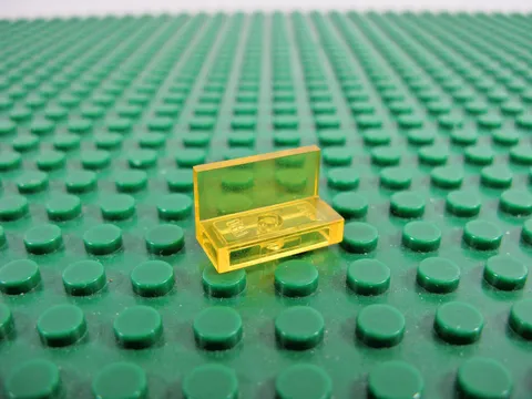 1987 LEGO Trans-Yellow Panel 1 x 2 x 1 Space Blacktron I Invader 6894 #4865 MINT