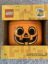 LEGO Pumpkin Jack O Lantern Storage Head Small Halloween