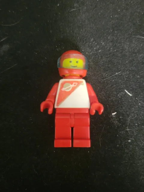 Red Futuron Spaceman 6953 6703 Classic Space Logo 1980s Vintage LEGO Minifigure
