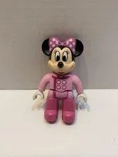 LEGO DUPLO Disney Minnie Mouse Figure Pink Outfit Purple Polka Dot Bow