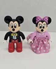 LEGO Duplo Disney Figures Mickey Mouse And Minnie Mouse With Skirt Collectible