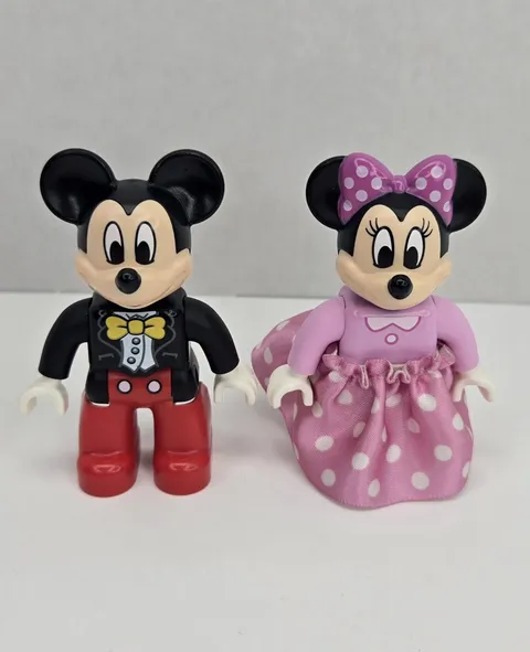 LEGO Duplo Disney Figures Mickey Mouse And Minnie Mouse With Skirt Collectible