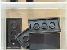 LEGO Parts - Black Tile 2 x 4 - No 87079 - QTY 5