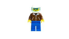 LEGO City (jbr001) HELICOPTER PILOT Minifigure From Set #6597 (1994)
