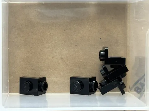 LEGO Parts - Black Bracket 1 x 1 - 1 x 1 - No 36841 - QTY 5