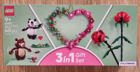 LEGO 66817 Hearts & Flowers 3 in 1 Valentines Day Gift Set New