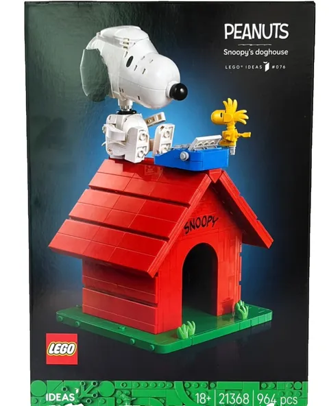 LEGO Ideas 21368 Peanuts Snoopy’s Doghouse Display Set 964PCS Sealed