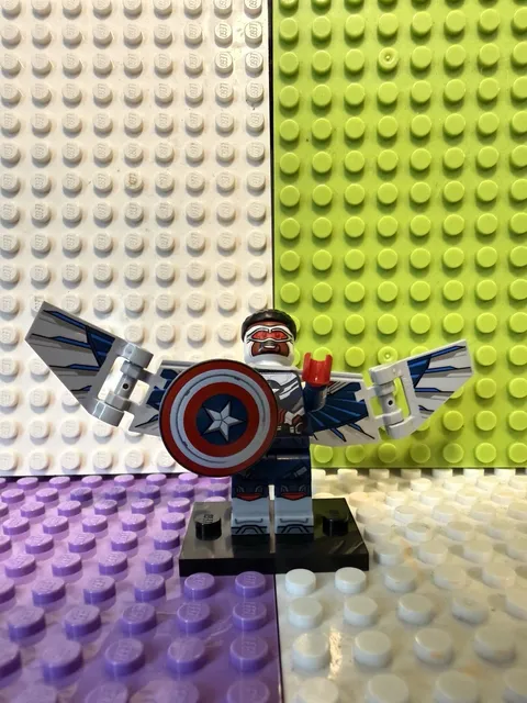 lego marvel studios series 1 disney minifigure 71031 captain america sam wilson