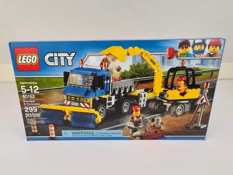 LEGO City: Sweeper & Excavator (60152) *New In Box* Sealed - Retired - 2017