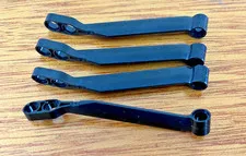 LEGO LOT OF 4 TECHNIC WISHBONE SUSPENSION ARMS BLACK