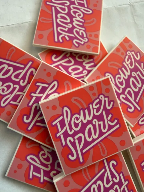 LEGO-NEW-#1751pb065-WHITE-TILE 4 X 4 /FLOWER SPARKPATTERN/-5 TILES