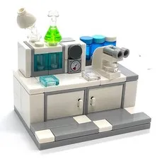 Lego Hospital Science Lab - Medical Equipment - Research Lab Doctor Scientist
