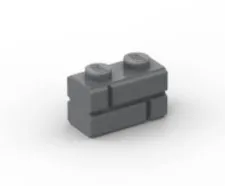 LEGO 1x2 Masonry Brick Dark Bluish Gray x20 - part 98283