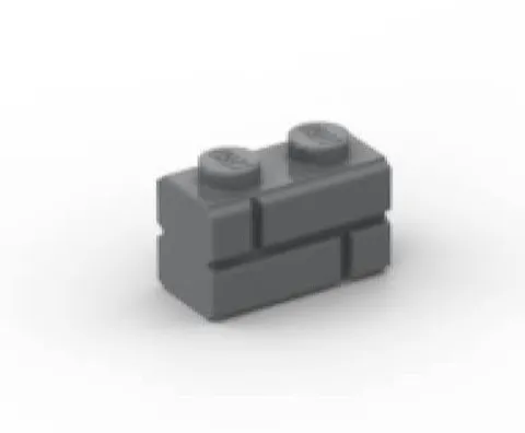 LEGO 1x2 Masonry Brick Dark Bluish Gray x20 - part 98283