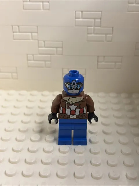 Lego Minifigure Pilot Captain America SH374 - Avengers Minifig