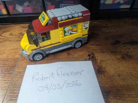 Lego City 60150 - Pizza Van Food Truck (Incomplete) - Van Only