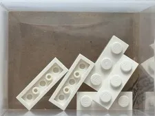 LEGO Parts - White Plate 1 x 3 - No 3623 - QTY 5