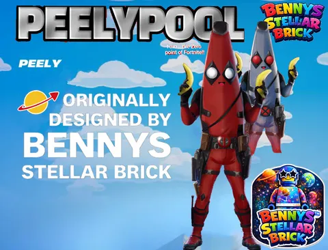 LEGO Deadpool Fortnite Peely Custom Carnagized Deadpool  by BSB23