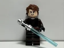 LEGO Star Wars Anakin Skywalker Minifigure Jedi Brown Robe From 75401