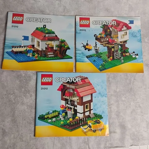 LEGO Creator 31010 Tree House Instruction Manuals Only - Lot of 3