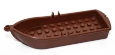 LEGO Reddish Brown Boat 14 x 5 x 2 with Oarlocks rowboat Pirates 21301 6115714