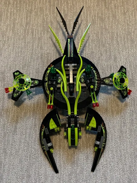 LEGO Mars Mission 7691 ETX Alien Mothership Assault Alien Ship ONLY with Aliens